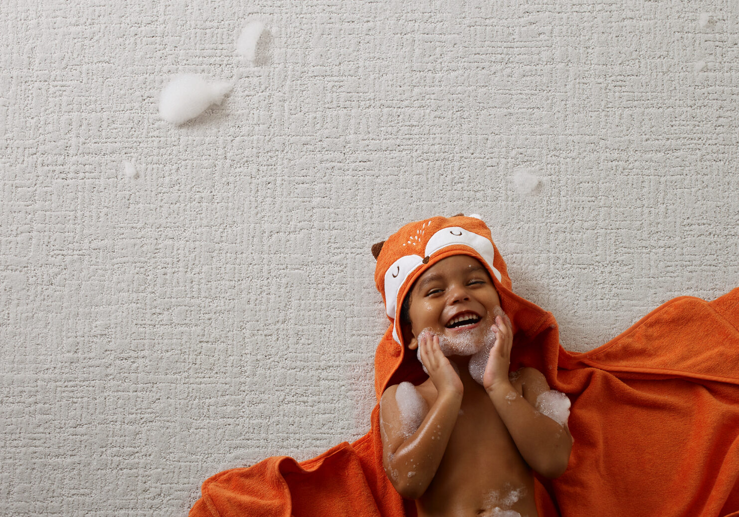 Baby playing with soap foam | Big Bob's Orem